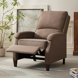 Recliner Chair with Adjustable Push Back and Lumbar Support
