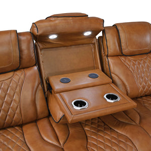 Power Reclining Sofa with Heat, Massage & Wireless Charging
