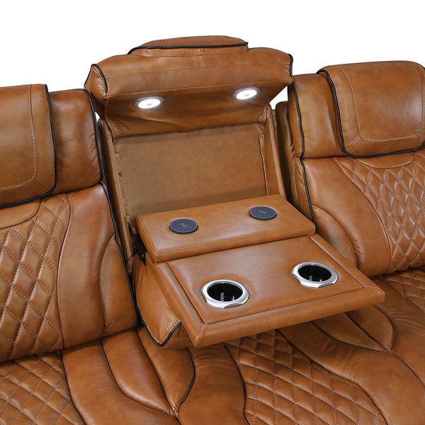 Power Reclining Sofa with Heat, Massage & Wireless Charging