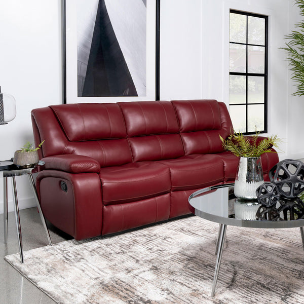Reclining Sofa with Wall-Hugger Design & Padded Armrests