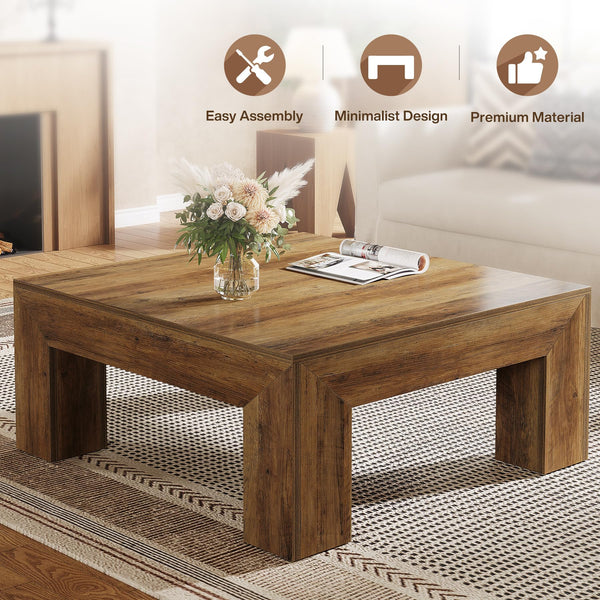 Square Coffee Table with MDF Construction