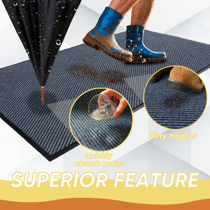 Heavy Duty Indoor Outdoor Doormat 3 x 6 ft