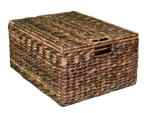 Abaca Nesting Baskets Set of 3 – Handwoven Storage Baskets with Handles