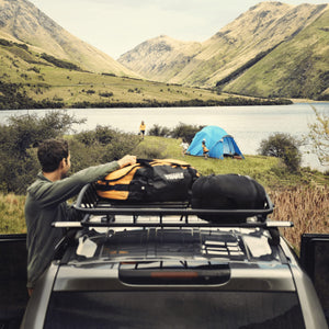 Aluminum Roof Cargo Basket with Crossbar Mount