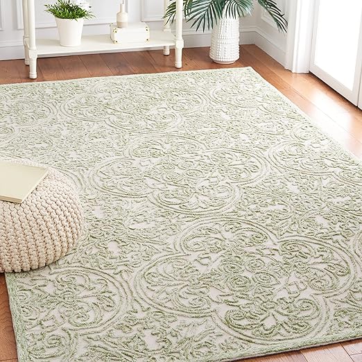 Hand-Tufted Wool Area Rug – 4x6 Rectangular
