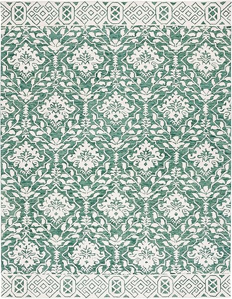 9x12 Handmade Wool Area Rug – Dip Dye Tufted