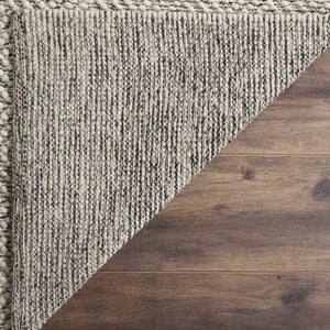 Natura Wool Runner Rug 2'3" x 10' – Ivory & Light Grey