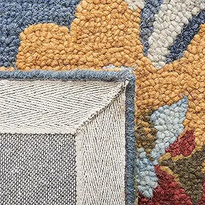 9x12 Handmade Wool Area Rug – Blossom Floral Collection