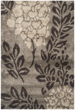 Shag Area Rug – Floral Design, Non-Shedding, 1.2-Inch Thick Polypropylene
