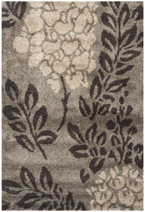 Shag Area Rug – Floral Design, Non-Shedding, 1.2-Inch Thick Polypropylene