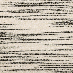 King Striped Bouclé Duvet Cover Set – Ivory & Black