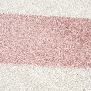 Mid-Century Contemporary Area Rug – Ivory, Beige & Blush Pink