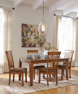 Spindle Back Dining Chairs Set of 2 with Upholstered Microfiber Seat