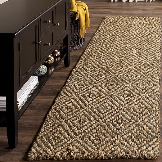 Handmade Jute Runner Rug 2'3" x 12' – Natural Fiber, High Traffic
