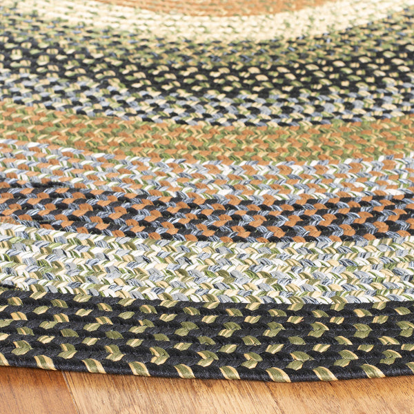 6ft Round Braided Indoor Outdoor Area Rug