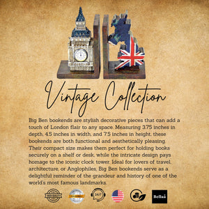 Big Ben Decorative Bookends