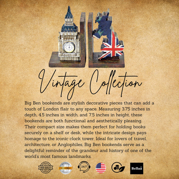 Big Ben Decorative Bookends