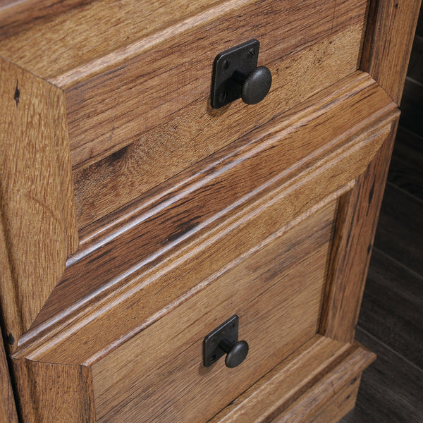 L-Shaped Executive Desk with File Cabinet & Storage Drawers