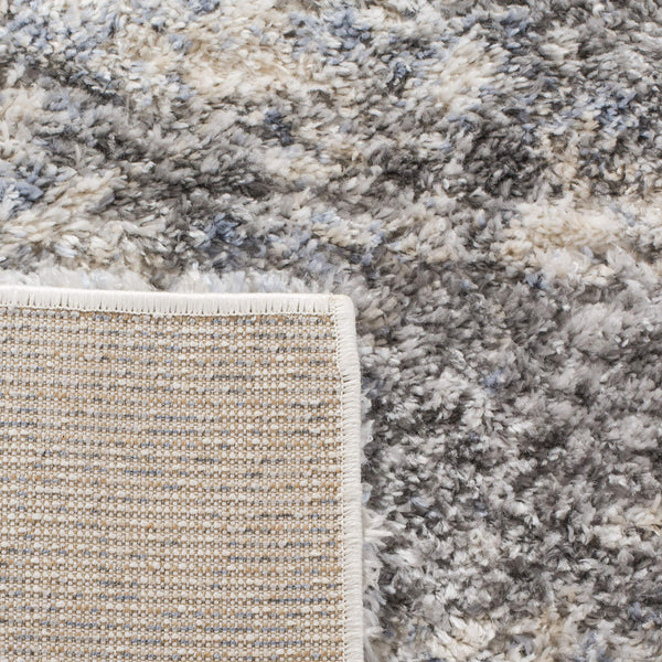 5' x 7' Berber Shag Area Rug – Abstract Design, Non-Shedding, 1.2-Inch Pile
