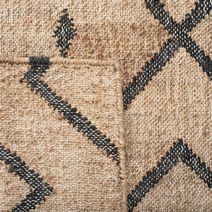Kilim Boho Jute & Cotton Runner Rug – 2'3" x 13'