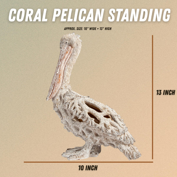 Coastal Pelican Figurine – Polystone Beach Statue