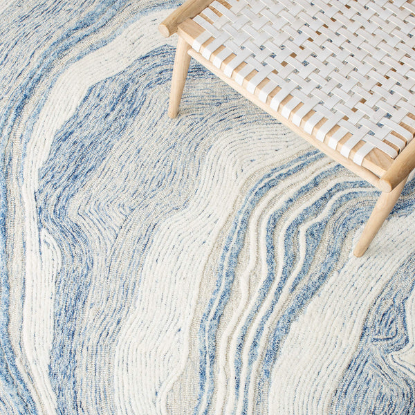 Runner Rug 2'3" x 14' – Mid-Century Modern Abstract Wool