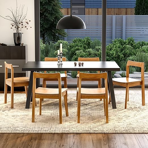 Wood Dining Chairs Set – Mid-Century Modern Accent Chair
