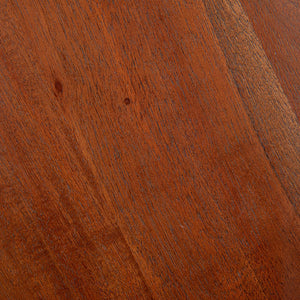 Creative Co-Op Bishop Pedestal Cocktail Side Table, Dark Chestnut