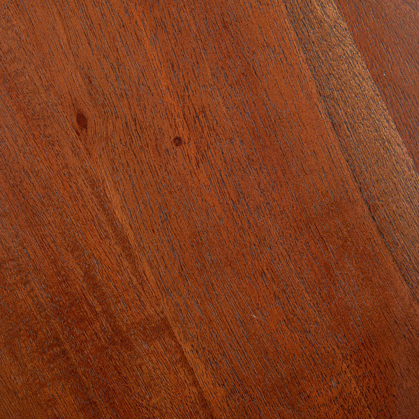 Creative Co-Op Bishop Pedestal Cocktail Side Table, Dark Chestnut