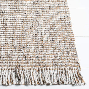 Handmade Jute & Polyester Runner Rug 2'3" x 10' – Fringe Boho Area Rug