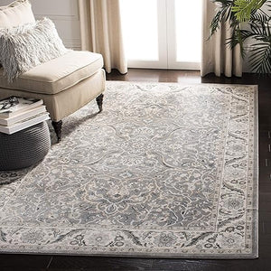 Oriental Area Rug 6'7" x 9' – Machine Woven Polypropylene, Non-Shedding