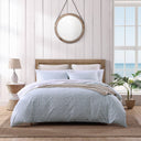 Tropical Floral Cotton Duvet Cover Set with Shams