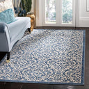 Damask Area Rug 5'3" x 7'6" – Stain Resistant Non-Shedding Indoor Rug