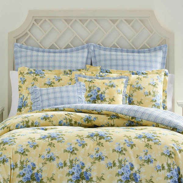 King Comforter Set – Cotton Reversible Bedding with Shams & Throw Pillows