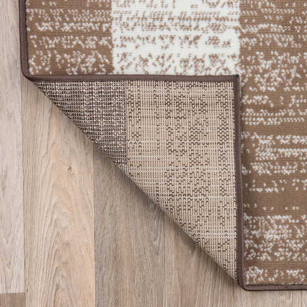 Contemporary Distressed Geometric Area Rug