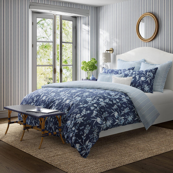 King Comforter Set – 7-Piece Cotton Reversible Bedding