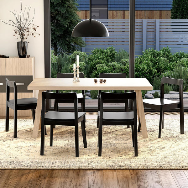 Wood Dining Chairs Set – Mid-Century Modern Accent Chair