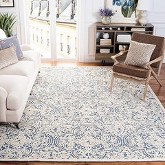 Handmade Wool Area Rug 8x10 Textured Loop Pile