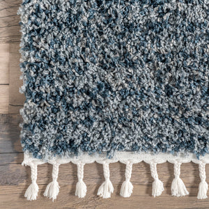 12x15 Shag Area Rug – Solid Plush Polypropylene, Indoor, Rectangular