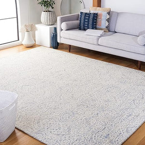 9x12 Hand-Tufted Wool Area Rug – Modern Floral