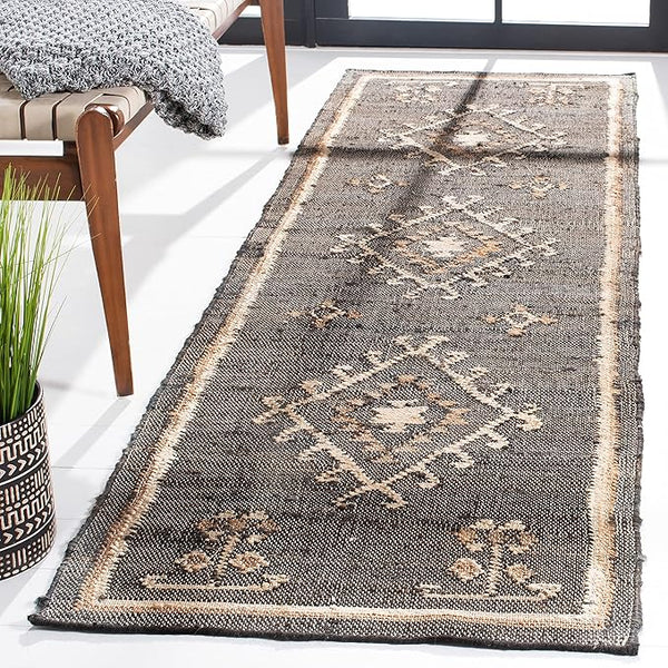 Handmade Jute Kilim Runner Rug 2'3" x 13'