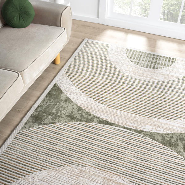Mid-Century Modern Geometric Area Rug