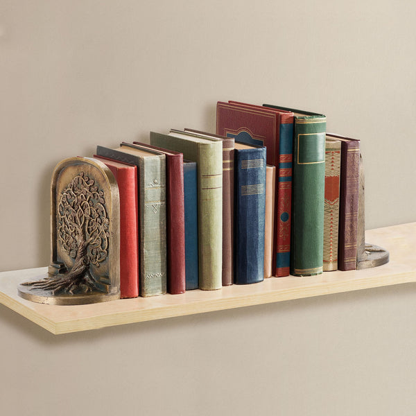 Tree of Life Cast Iron Bookends Set