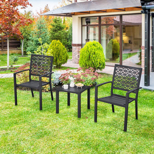 Metal Square Outdoor Side Table