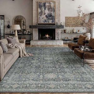 8x10 Washable Vintage Area Rug