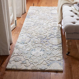 Hand-Tufted Wool Runner Rug 2'3" x 8' – Striped Contemporary Area Rug