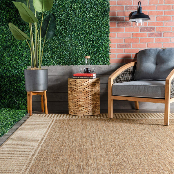 4x6 Indoor Outdoor Area Rug – Striped Border