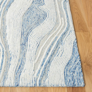 Runner Rug 2'3" x 14' – Mid-Century Modern Abstract Wool