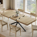 Extendable Dining Table with Hidden Leaf & Storage
