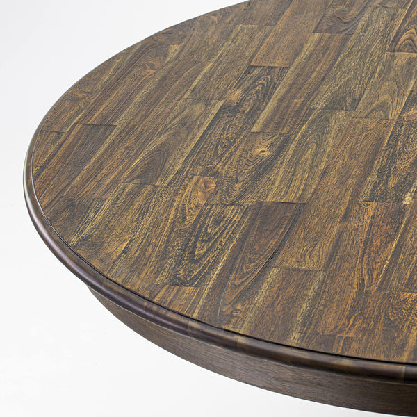 7-Piece Round Dining Table Set with 6 Upholstered Chairs